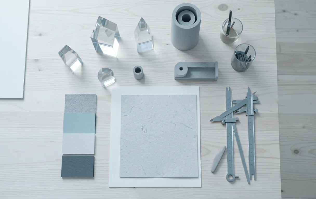 Materiality research in the studio